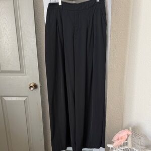 Anthropologie Maeve Wide-Leg Black Women's Trousers